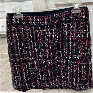 LOFT Tweed Mini Skirt - Black, Pink, White